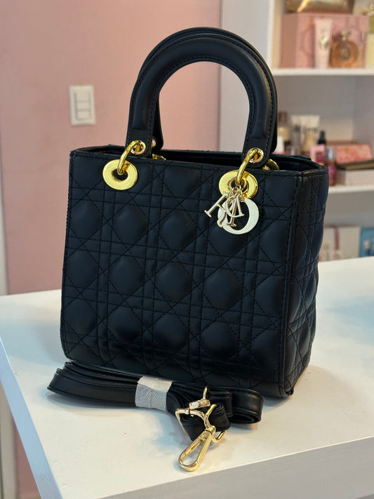 Cartera Estilo Dior Negra